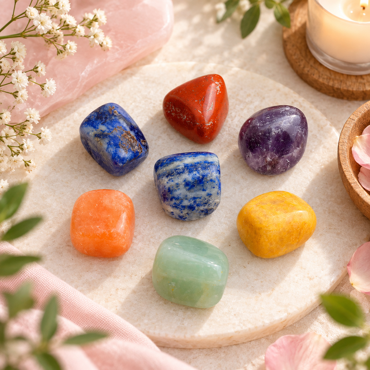 7-Chakra Tumble Stone Box