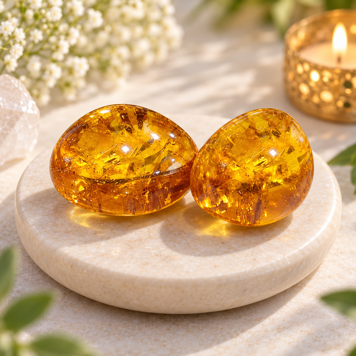 Citrine Tumble Stone, 1 Piece