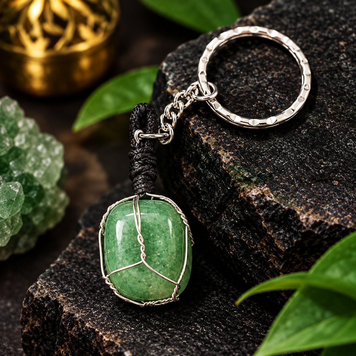 Green Aventurine, Key Chain