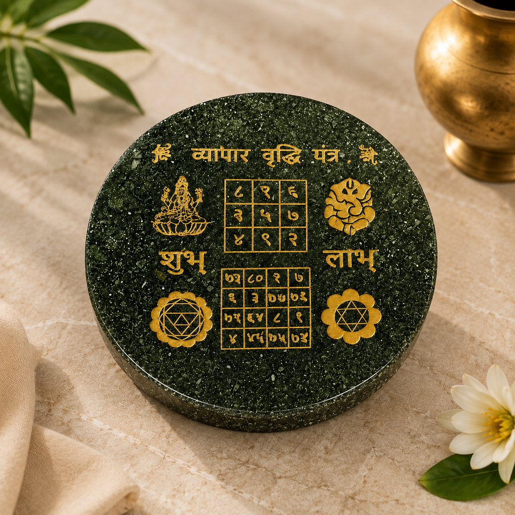 Raw Pyrite Vyapar Vridhi Yantra for Vaastu